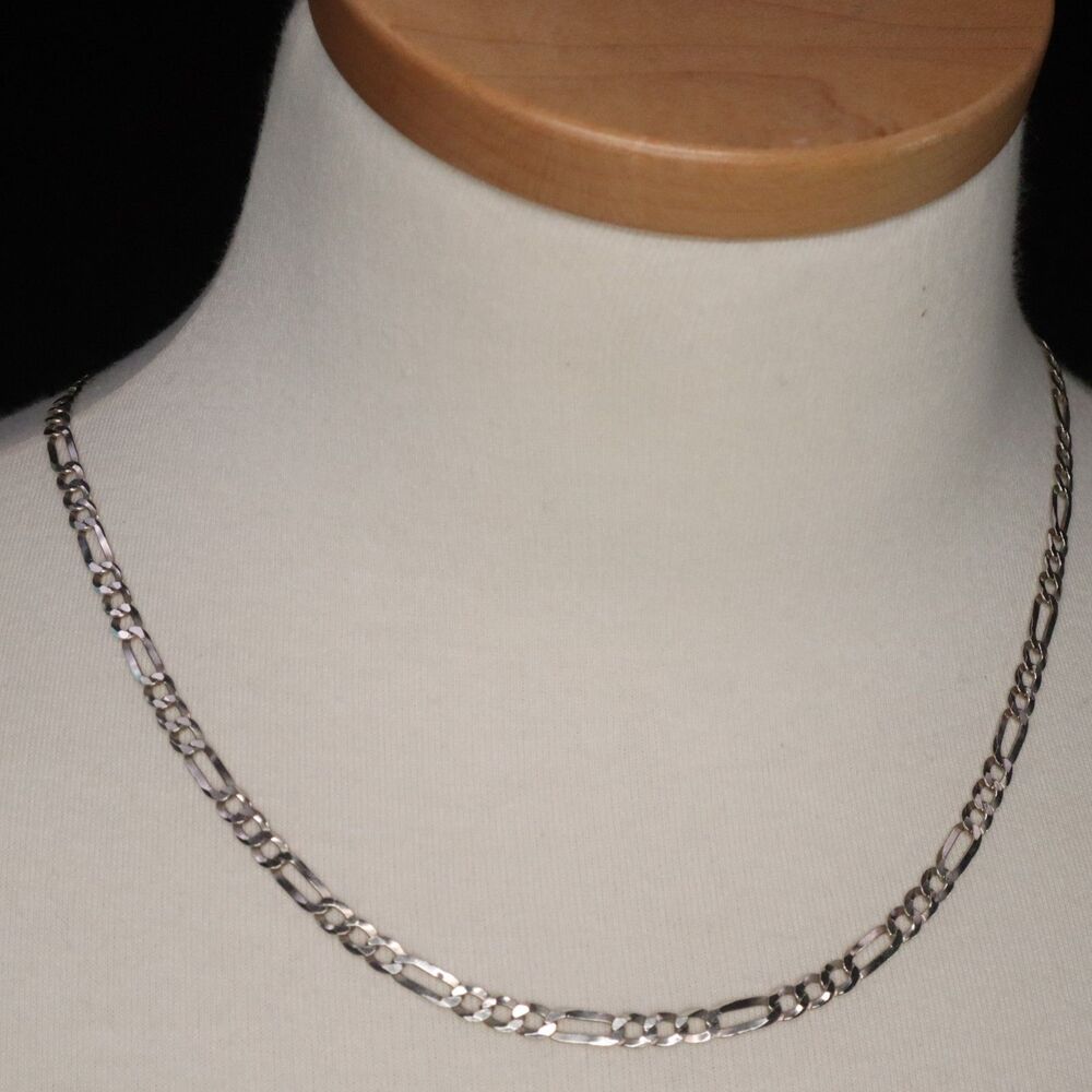 Sterling Silver .925 Chain Necklace  10 in (20") long made in Italy 10 grams